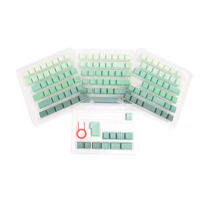 مجموعه کامل کلید کیبورد مکانیکال ردراگون مدل A140 Ombre green