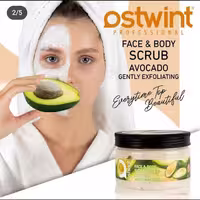 ماسک لایه بردار صورت و بدن ostwint اصل ترکیه مدل آووکادو 480 میل