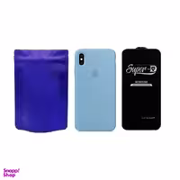 کاور گوشی موبایل مدل M-B Silicon مناسب اپل iPhone XS به همراه محافظ صفحه نمایش SuperD