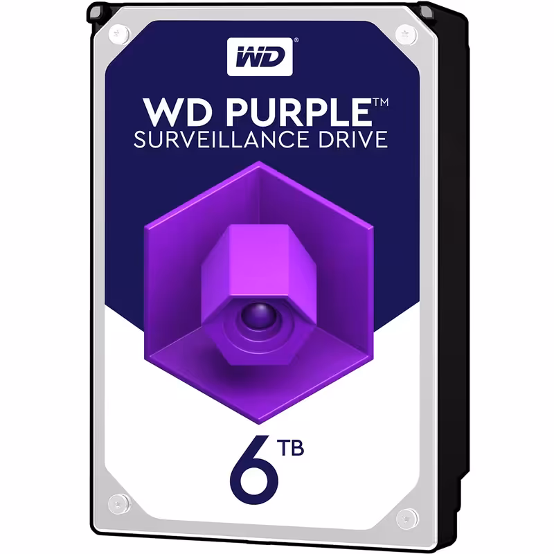 خرید و قیمت هارد دیسک اینترنال وسترن دیجیتال سری بنفش مدل WD40PURZ ظرفیت 6 ترابایت
