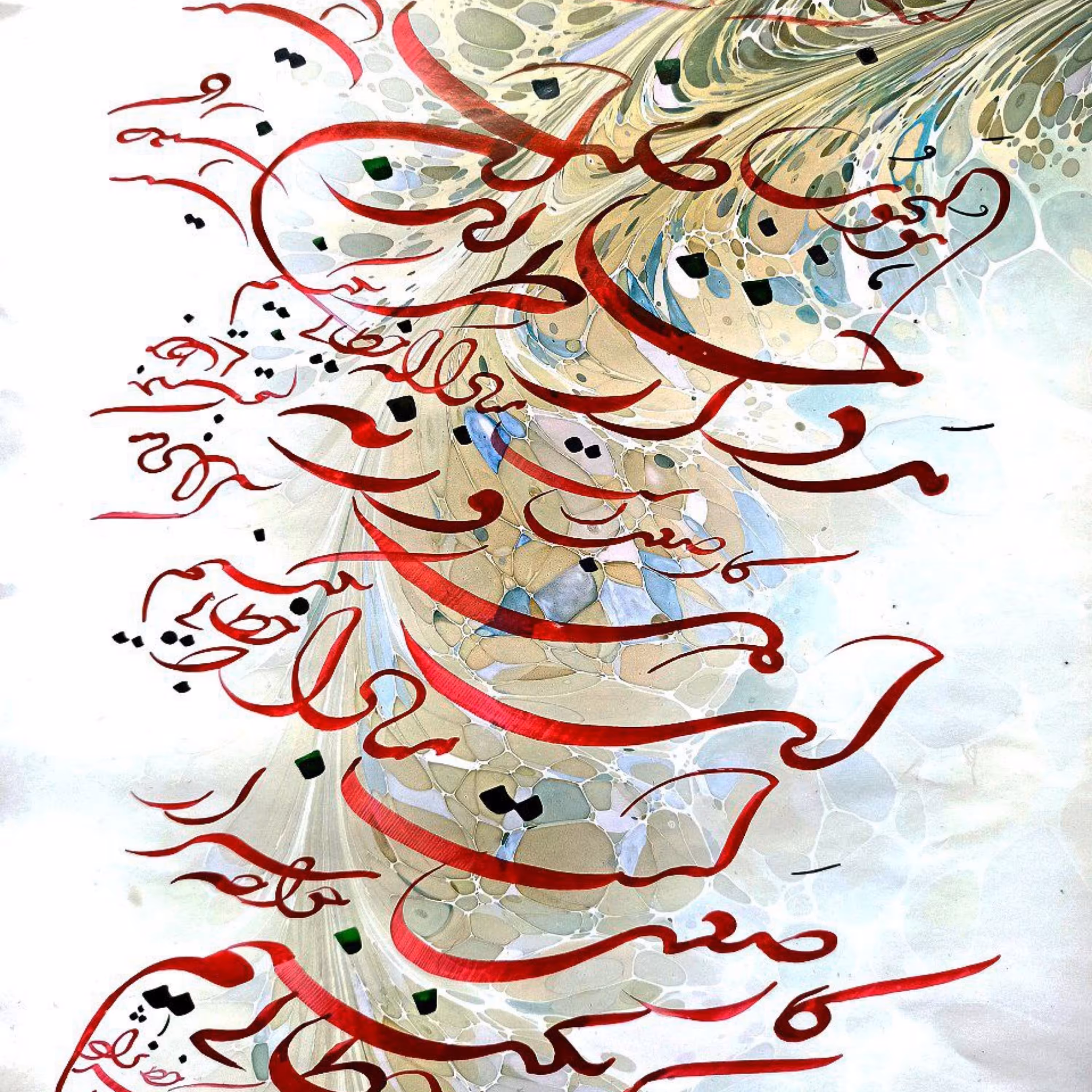 تابلوی خط شکسته نستعلیق