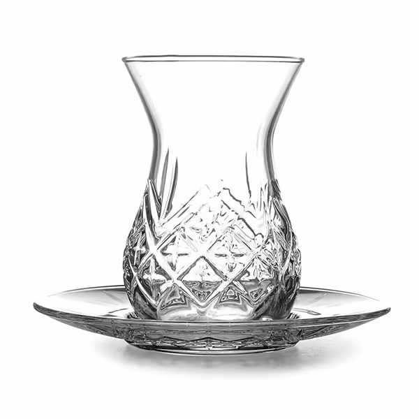 استکان و نعلبکی پاشاباغچه مدل تایملس کد 96992