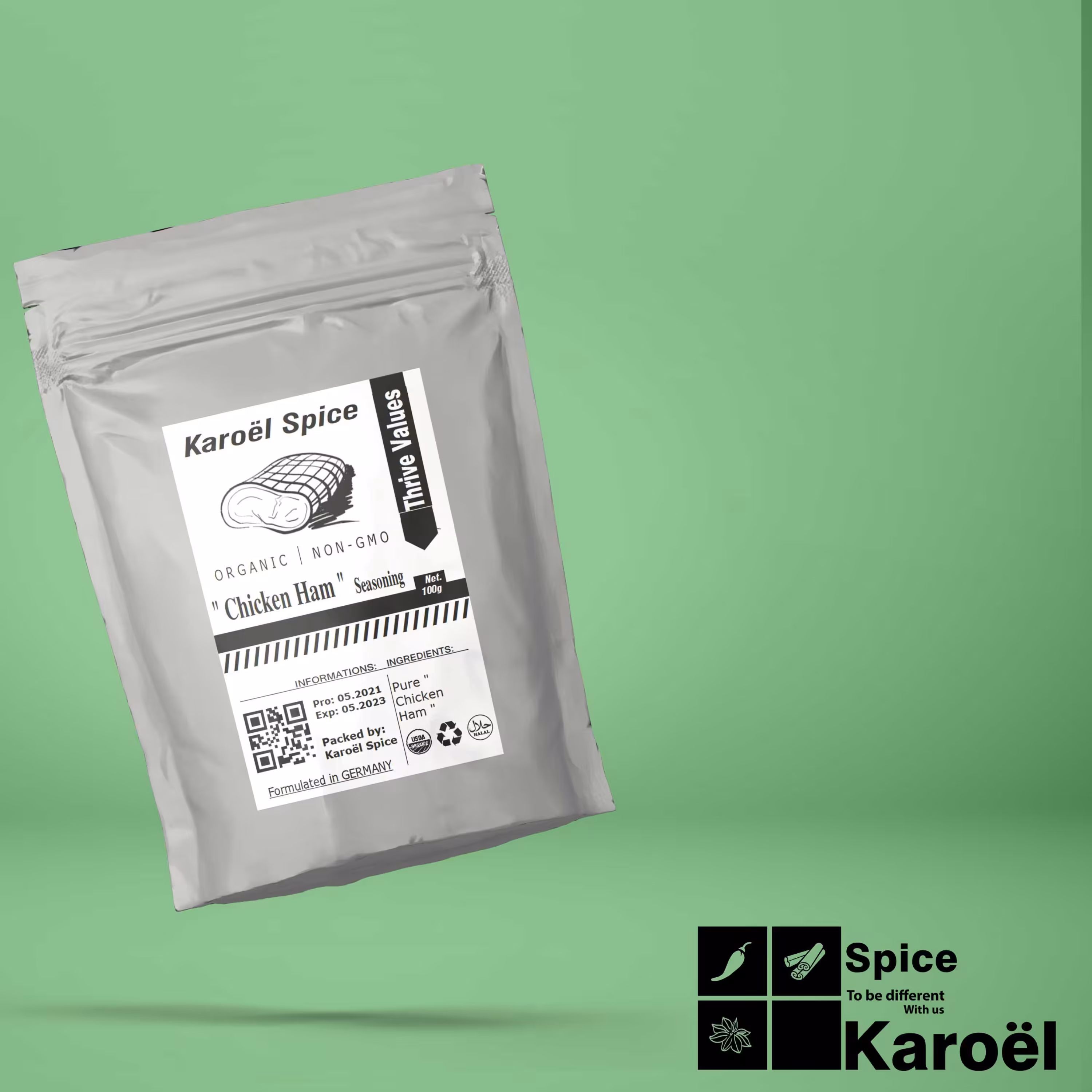 طعم دهنده مرغ(محصول آلمان)250گرمیKFC