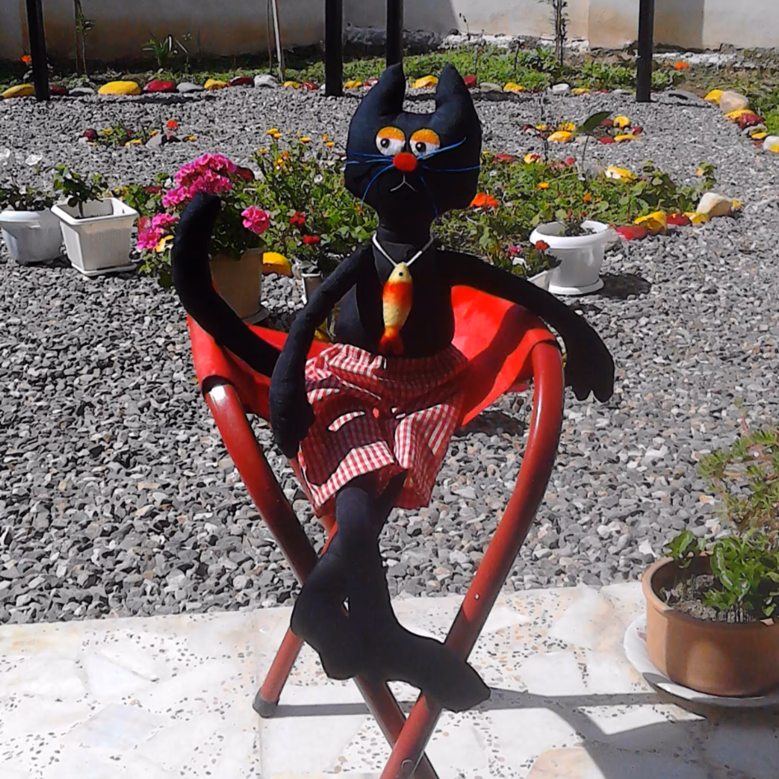 عروسک گربه پارچه ای در رنگهای مختلف