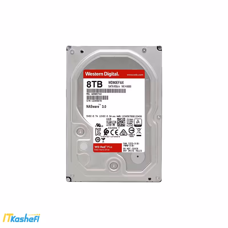 قیمت و خرید هارد اینترنال وسترن | HDD WESTERN Digital RED 8TB - آی تی کاشفی