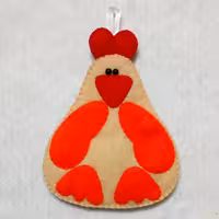 دستکش آشپزخانه چهار لایه مدل مرغ نمدی