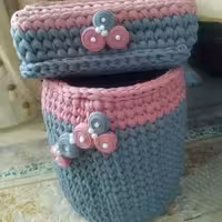 سطل و دستمال تریکویی