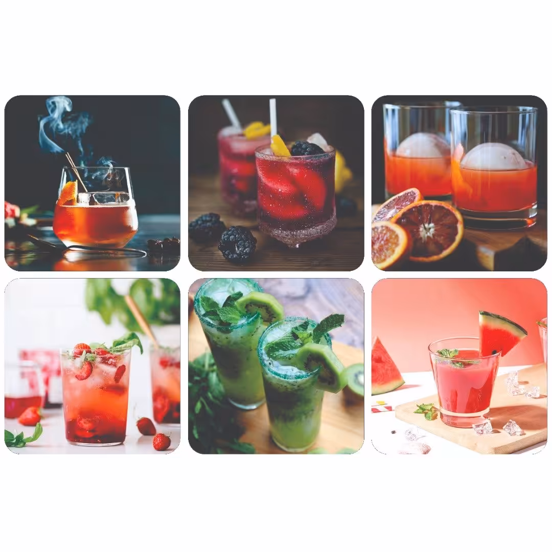 زیر لیوانی طرح نوشیدنی 2