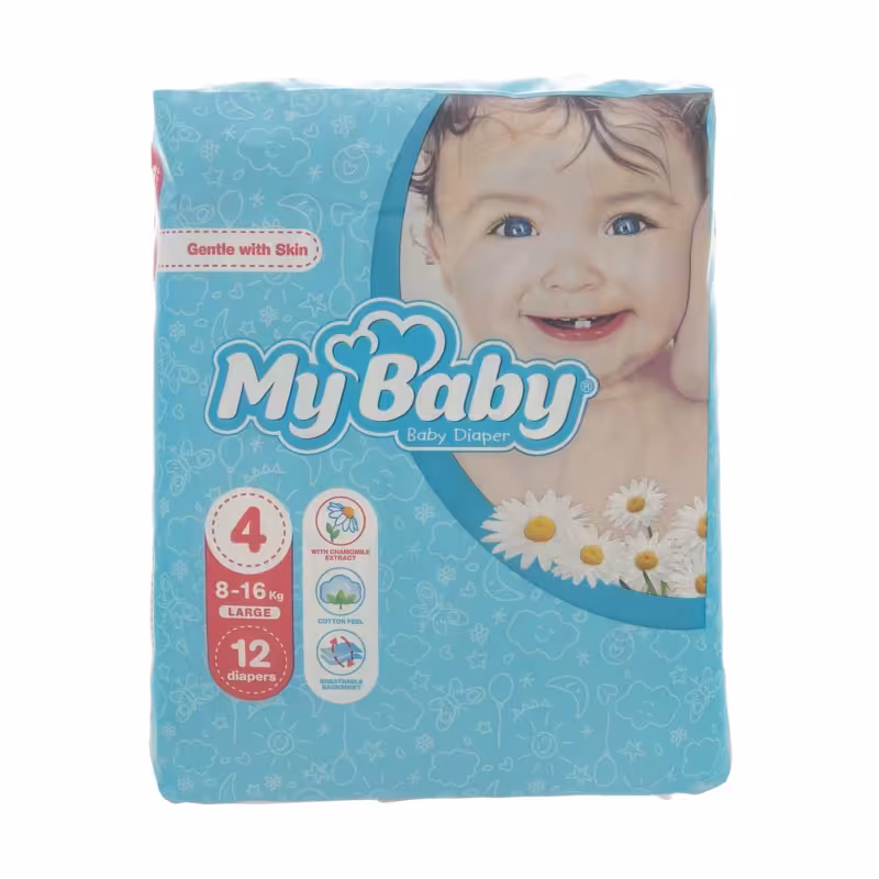 پوشک شماره 4چهار مای بیبی (12عددی)