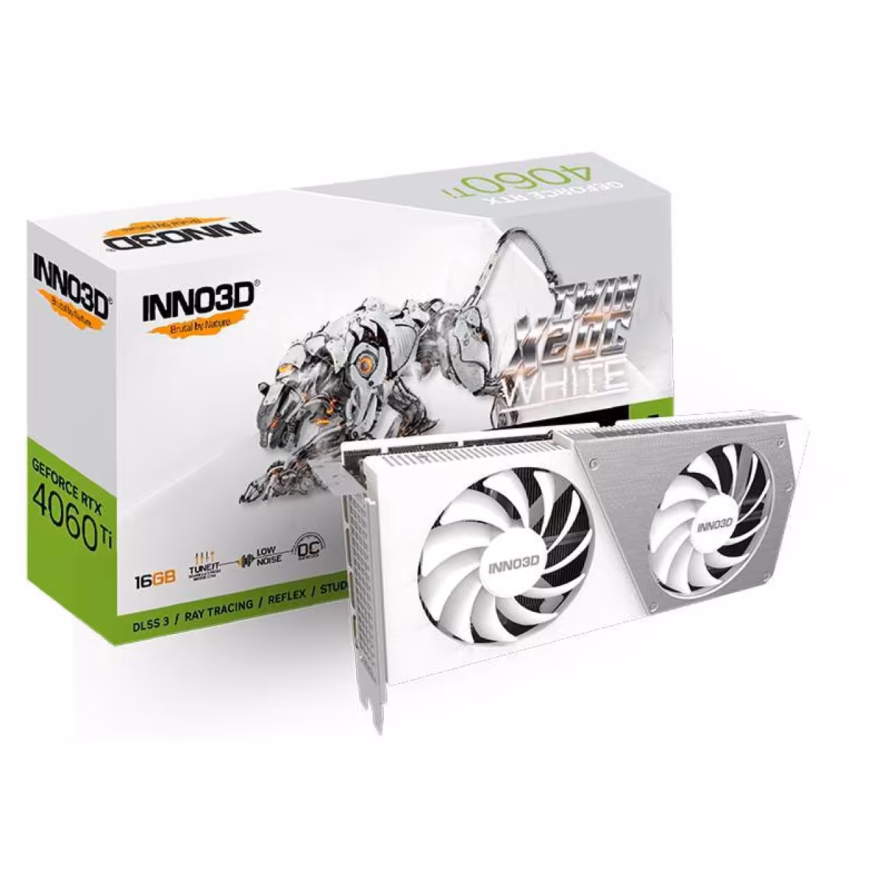 کارت گرافیک INNO3D GeForce RTX 4060Ti (16GB) TWIN X2 OC WHITE
