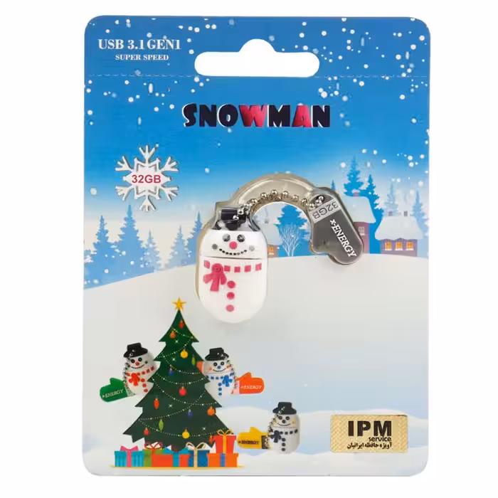 فلش عروسکی 32 گیگ ایکس انرژی X-Energy Snowman USB3.1