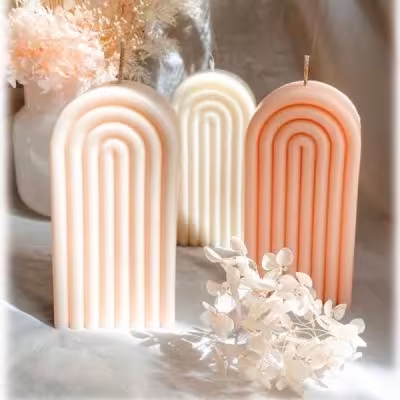 شمع طرح رنگین کمان کد 2027