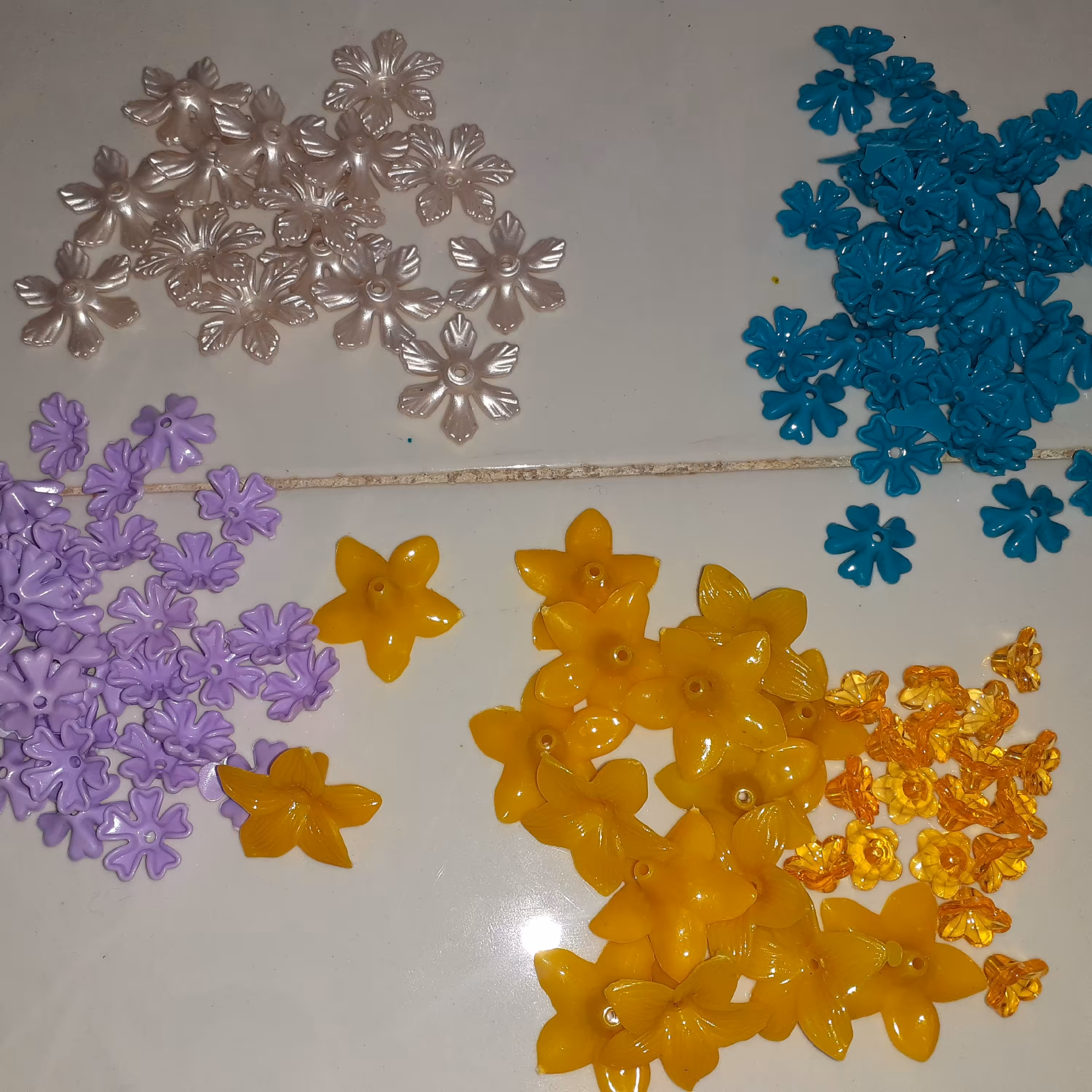 شکوفه های کریستالی رنگی