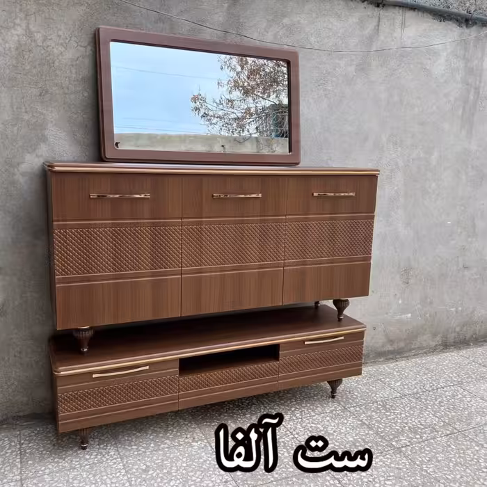 آینه کنسول آلفا  جنس ام دی اف درجه یک ، روکش کره ای FRP،ارسال پس کرایه، به قیمت عمده گذاشتم