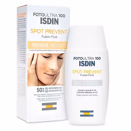 فیوژن فلوئید ضد آفتاب ضد لک فتو اولترا اسپات  SPF50 ایزدین