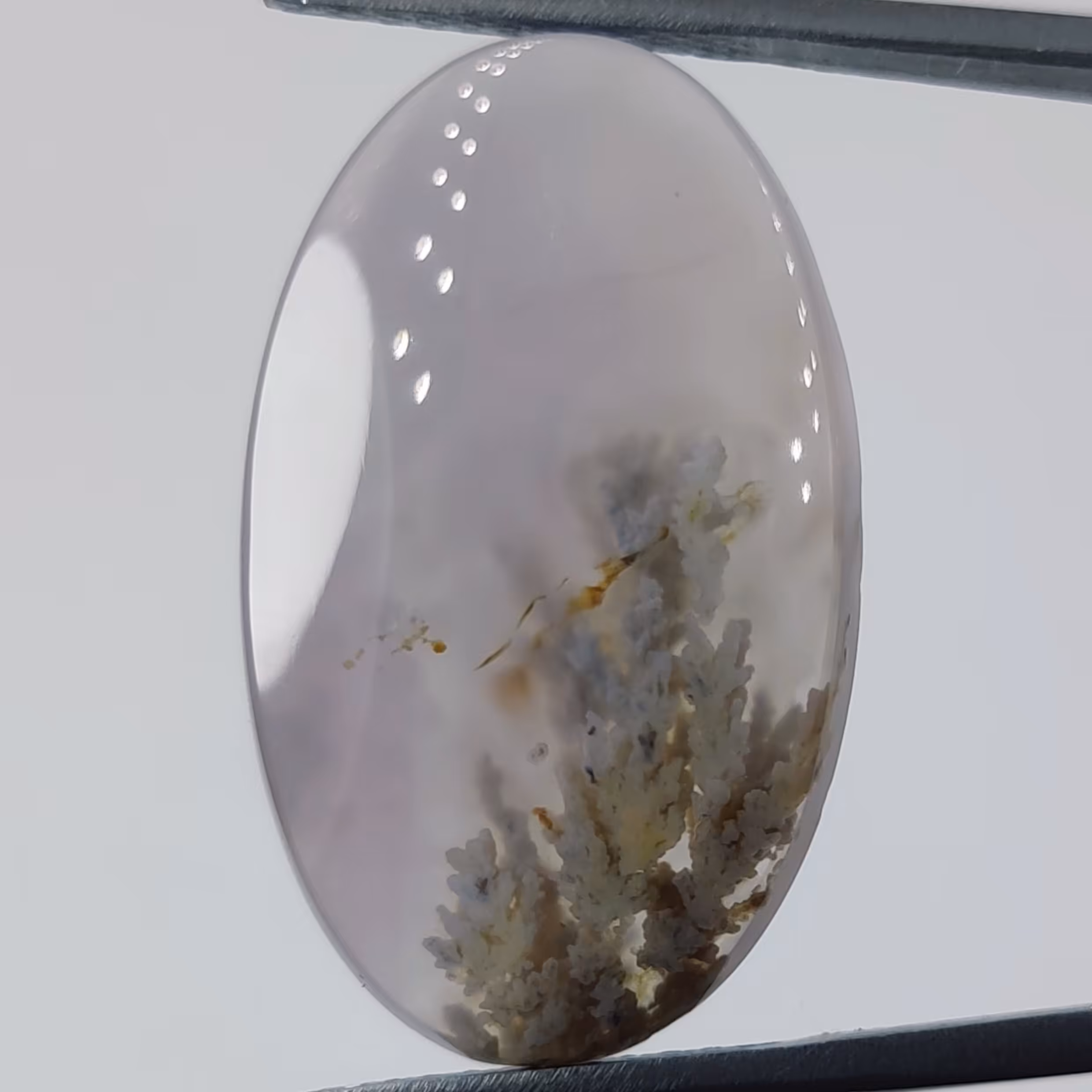 نگین سنگ عقیق شجر معدنی منظره بهاری   