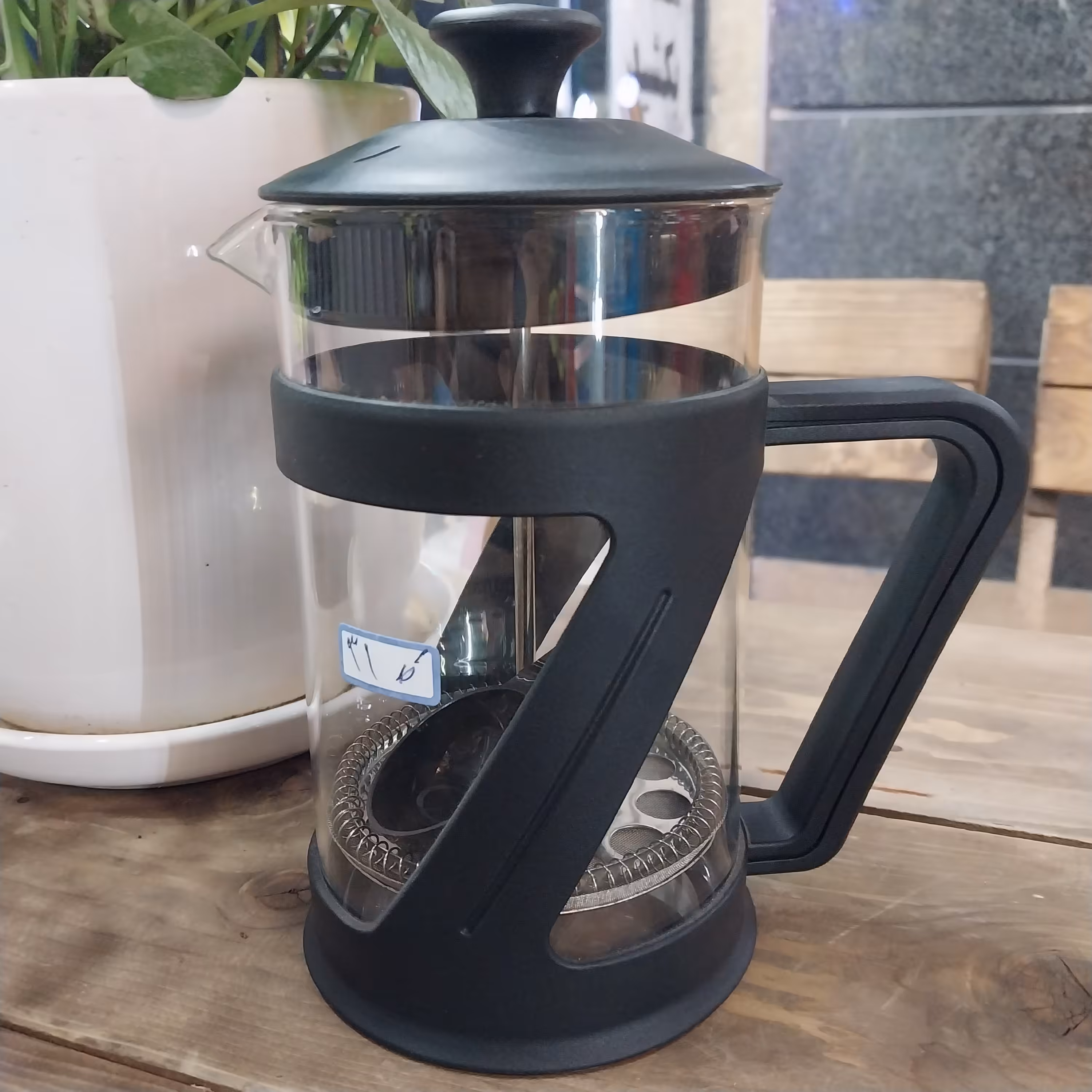 فرنچ پرس بزرگ مشکی با پیمانه