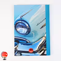 دفتر مشق 100 برگ طرح ماشین کلاسیک جلد سخت آپادانا
