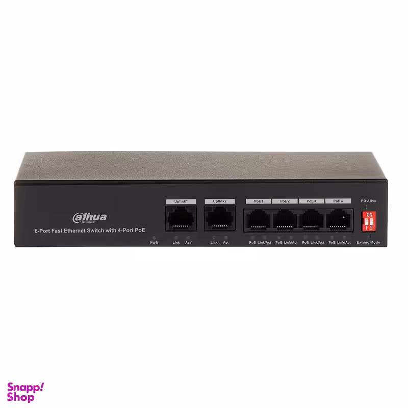 سوییچ 4 پورت POE داهوا مدل DH-PFS3006-4ET-36