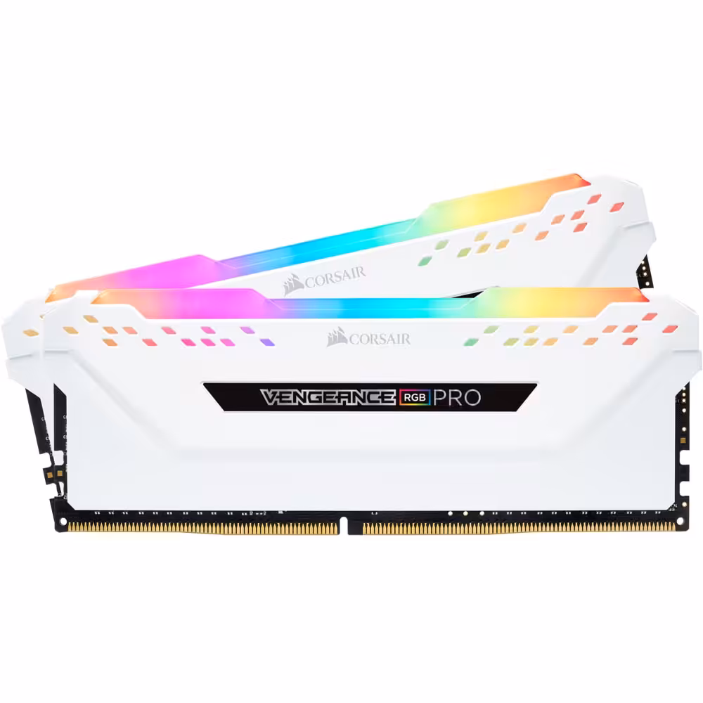 رم CL16 DDR4 کورسیر 16 گیگابایت 3200MHz مدل Vengeance RGB Pro White