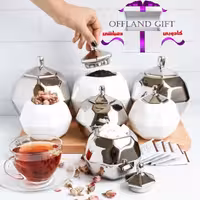 سرویس پا سماوری طرح جدید (لانه زنبوری) سرامیکی