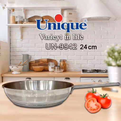 تابه استیل تک دسته یونیک سایز 24 کد UN-9942