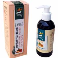 ماسک مو تقویت کننده سانید 200میلی روغن آرگان و پروتئین هیدرولیز شده عصاره جنسینگ و رزماری و مواد مغذی مو  بعد حمام ارگان
