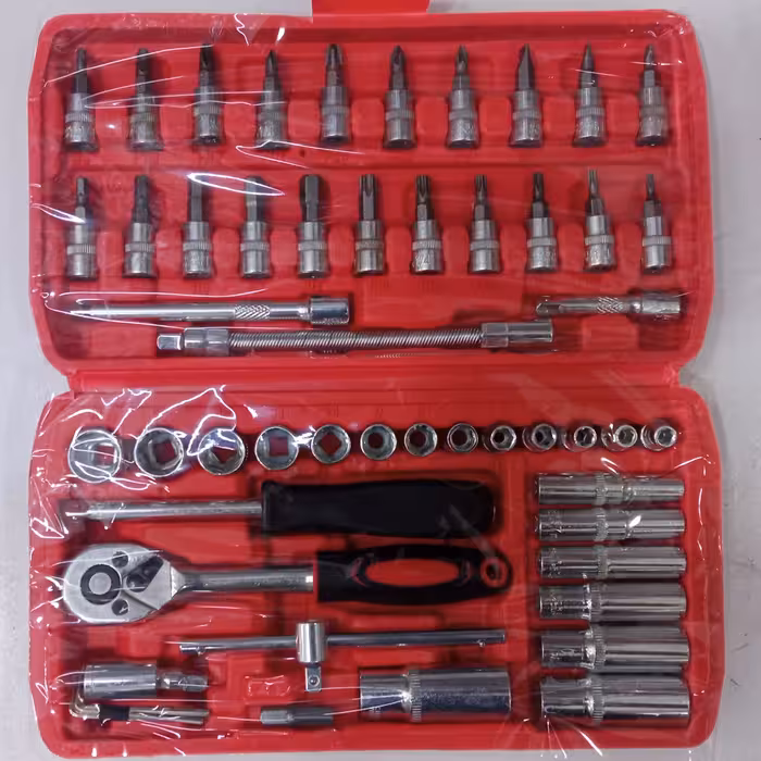 جعبه بکس درایو یک چهارم  53 تکه کیفیت خوب مناسب کار های خونگی و نیمه صنعتی