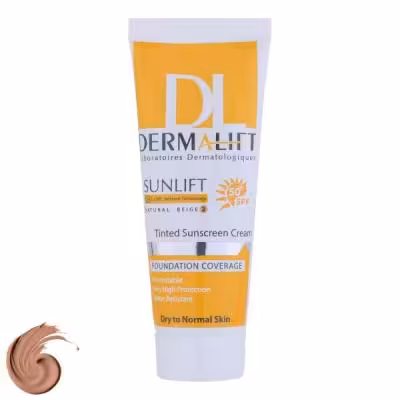 کرم ضد آفتاب درمالیفت مدل SPF50 پوست خشک 2، حجم 40 میلی‌لیتر