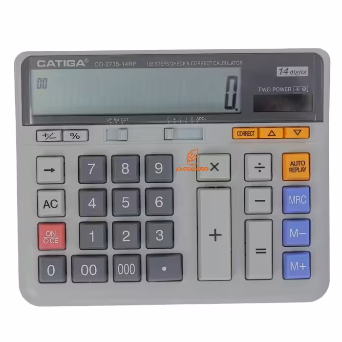 ماشین حساب رومیزی 14 رقم مدل CD-2735 کاتیگا CATIGA