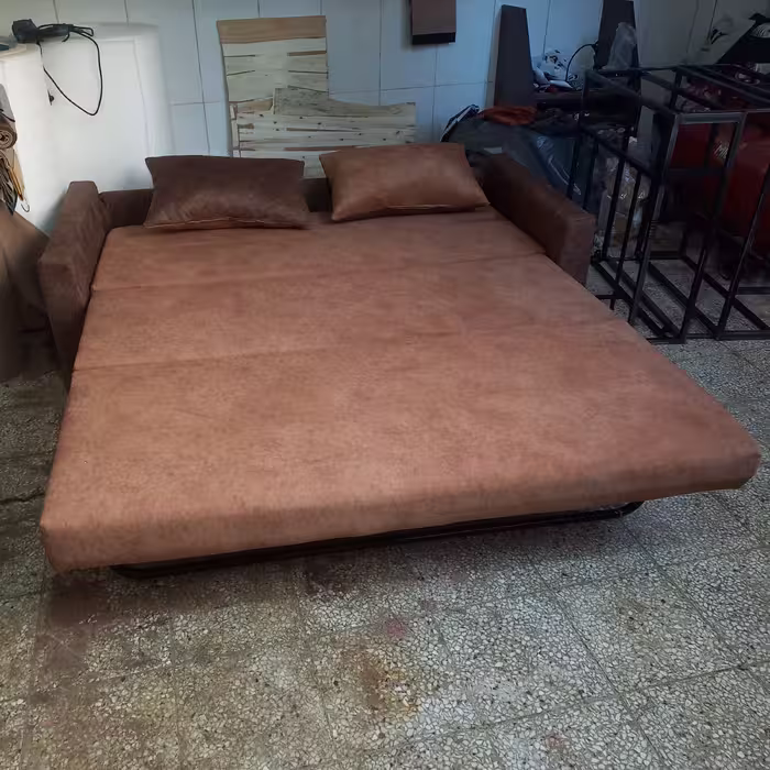 مبلمان تختخوابشو تمام فلزی  منزل تختشو