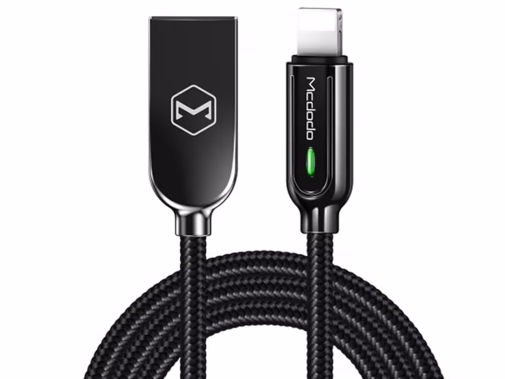 کابل شارژ سریع یواس‌بی به لایتنینگ 1.8 متری مک‌دودو Mcdodo Auto Power Off Lightning Quick Charge Cable CA-5262