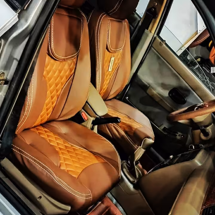 روکش صندلی چرم طرح میلانو مناسب پراید 111