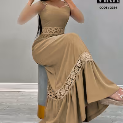 سرهمی زنانه گیپور مدل پیراهن ساحلی گیپور خاص شیک 8412