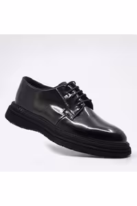 کفش های کژوال مشکی مردانه چرم ثبت اختراع EVA BASE &#039;S 3157 300 Fosco