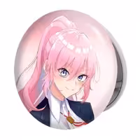 آینه جیبی خندالو طرح شیکیموری سان انیمه شیکیموری مدل تاشو کد 15881