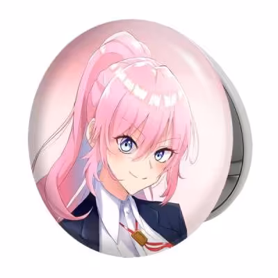 آینه جیبی خندالو طرح شیکیموری سان انیمه شیکیموری مدل تاشو کد 15881