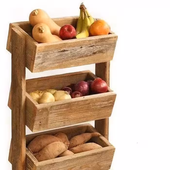 استند سیب زمینی و پیاز چوبی