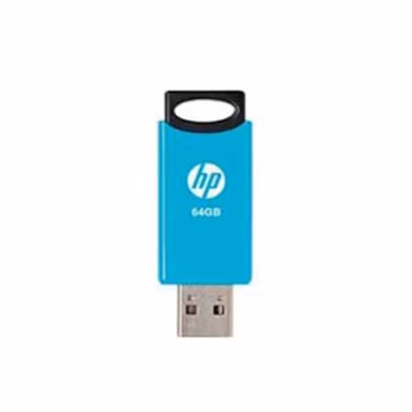 فلش مموری 64GB اچ پی USB2.0 مدلV212W آبی