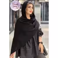 شال بافت مشکی لطیف و سبک و گرم جنس خوب