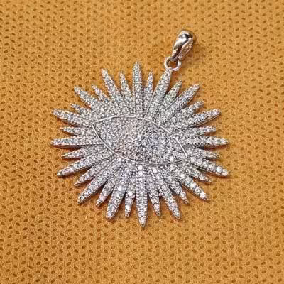 گردنبند نقره زنانه سلطنتی قالب طلا سفید کد 677789