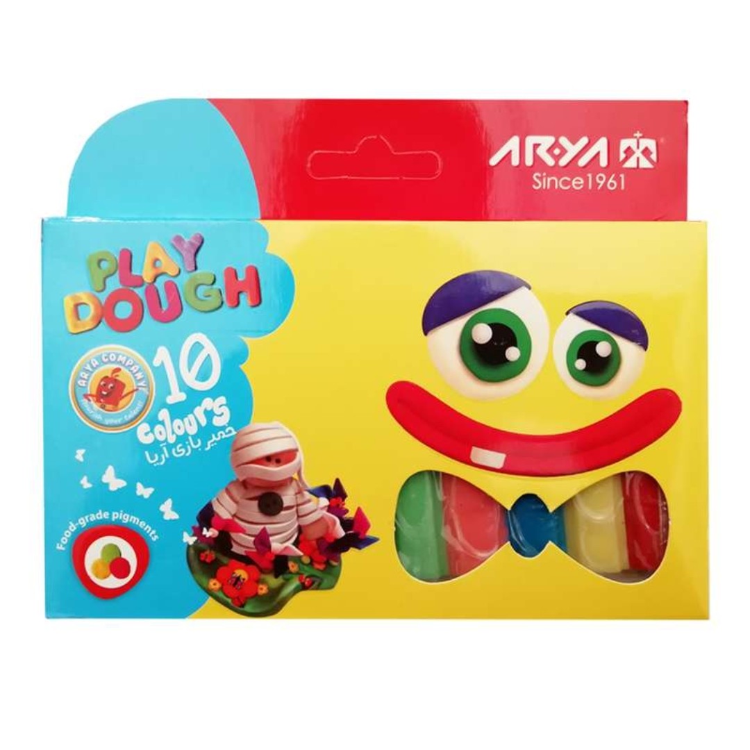 خمیر بازی 10 رنگ آریا