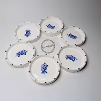 ست هفت  سین و مزه خوری 7 تکه  سرامیکی  طرح لاجورد