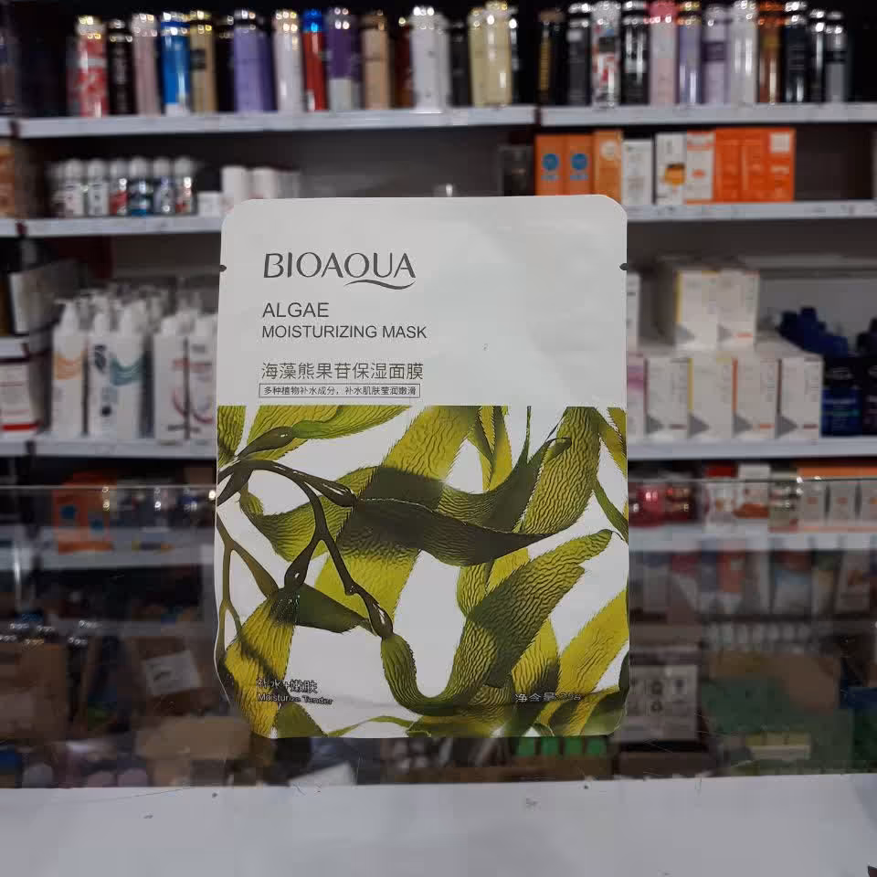 ماسک ورقه ای جلبک بیوآکوا 25گرم ماسک ورقه ای بیوآکوا  آرایشی تاج افشار قم 