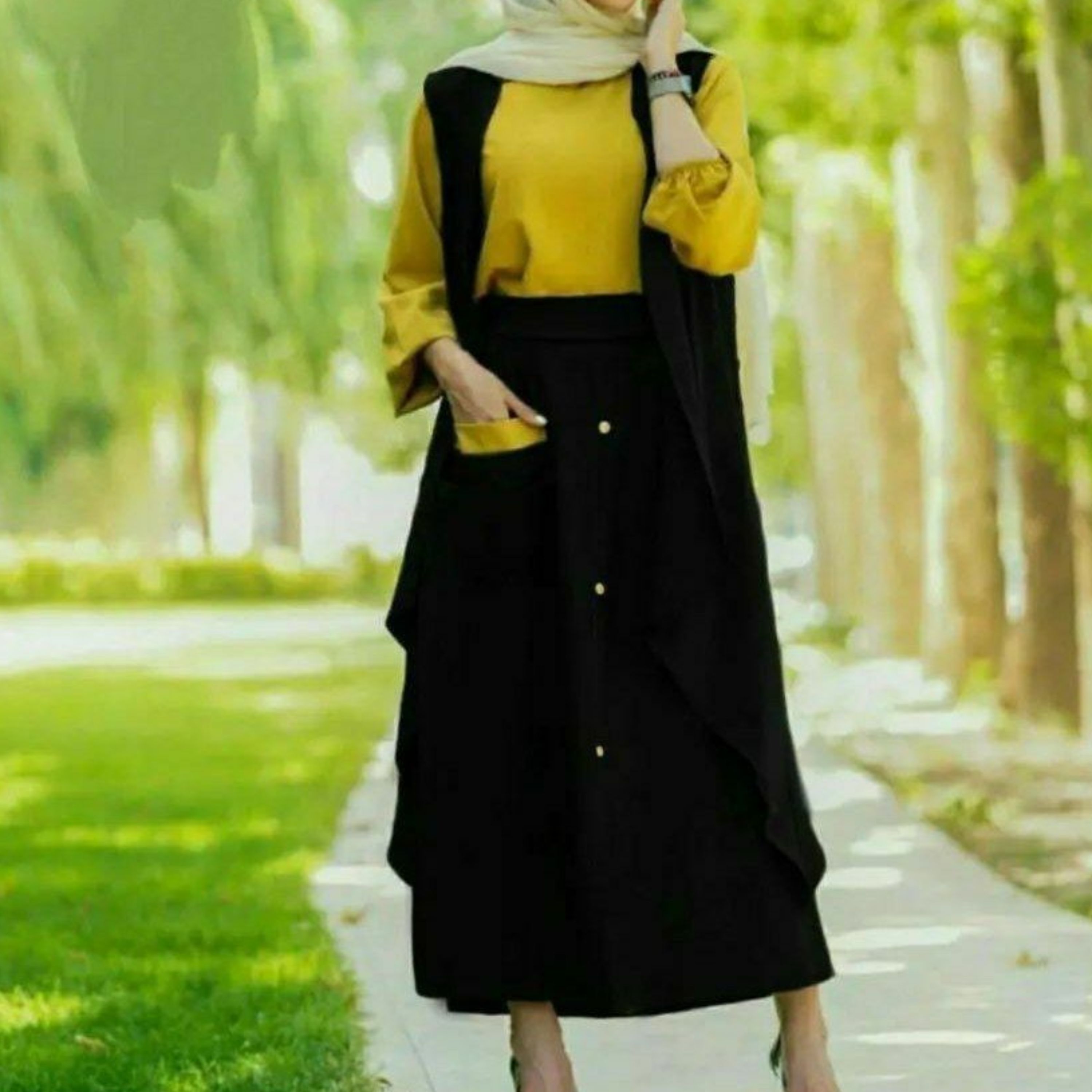 ست سه تیکه مجلسی شومیز و دامن و رویه