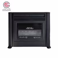 بخاری گازی مروارید سوز طرح شومینه رویال مدل 12000