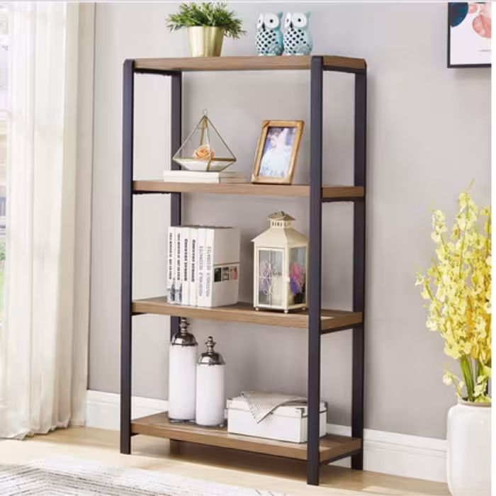 کتابخانه چوبین نورا مدل LIB-1004 (هزینه ارسال بر عهده مشتری و پس کرایه)