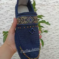 گیوه  زنانه طرح سنتی جواهر دوزی شده از سایز 36 تا 43