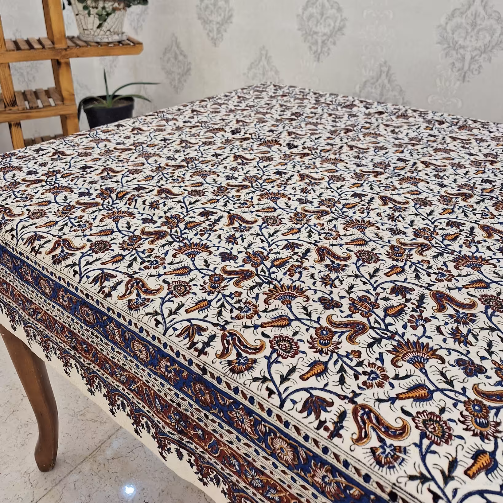 رومیزی8نفره قلمکار ممتاز (دست ساز)