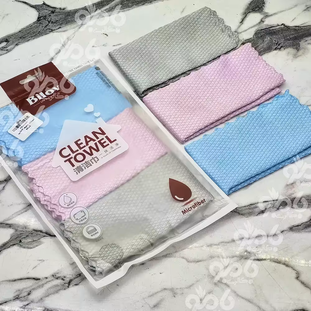 دستمال تنظیف 3 تایی شیشه Z119